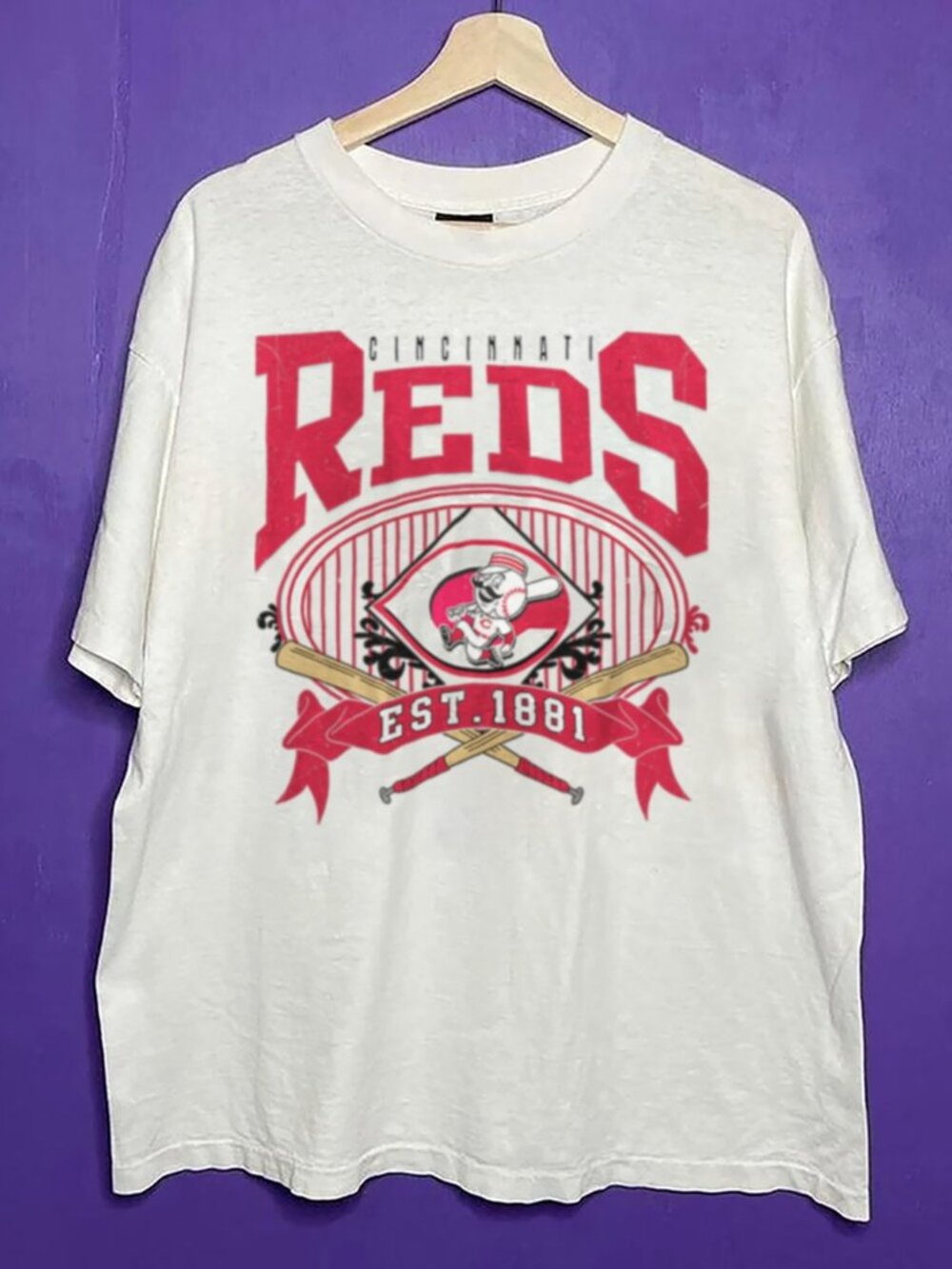 90s Cincinnati Reds Baseball Shirt, Retro MLB Cincinnati Reds Unisex Shirt Tee